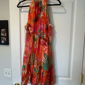 NWT Floral Halter Neck Dress